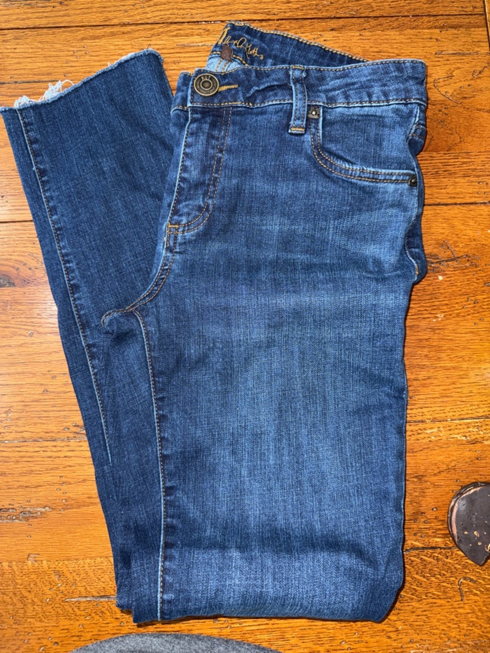 Kut from the Kloth Women's Boyfriend Jeans - Dark Blue Denim